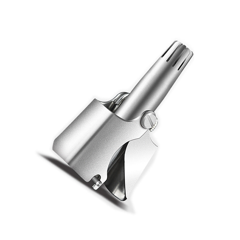 Nose hair trimmer Men and women Manual stainless steel full body wash Nose hair shaver to shave nostril hair scissors