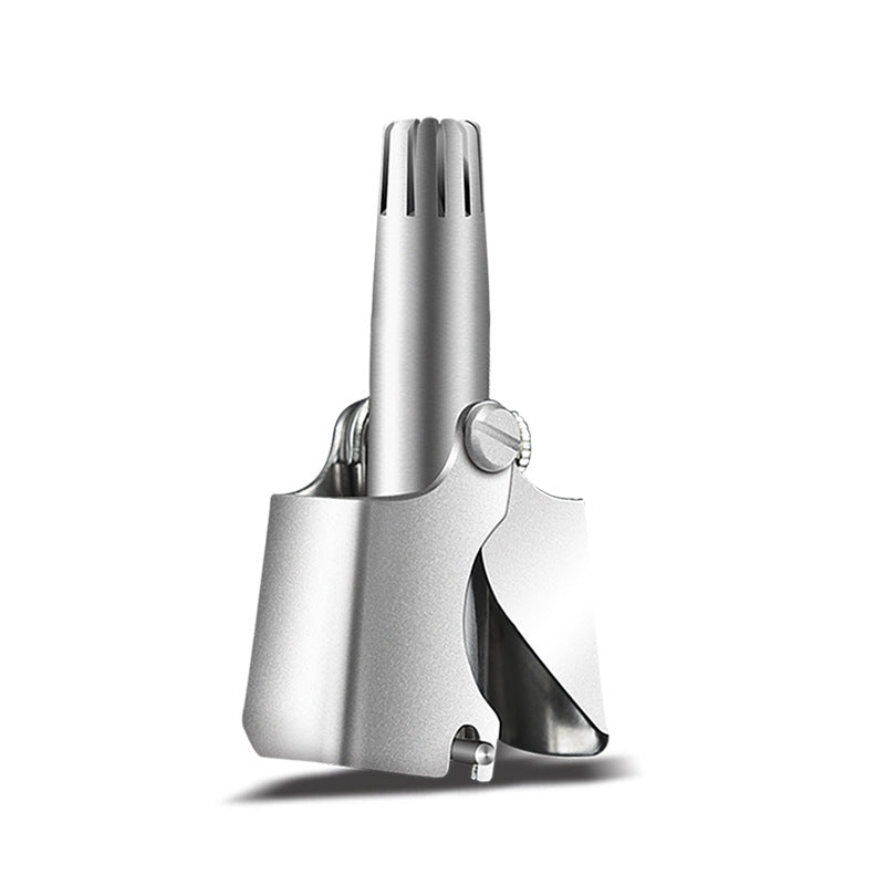 Nose hair trimmer Men and women Manual stainless steel full body wash Nose hair shaver to shave nostril hair scissors