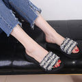 European style women's summer fashion slides - new 2024 flat beach sandals - thong sandals - women's slides