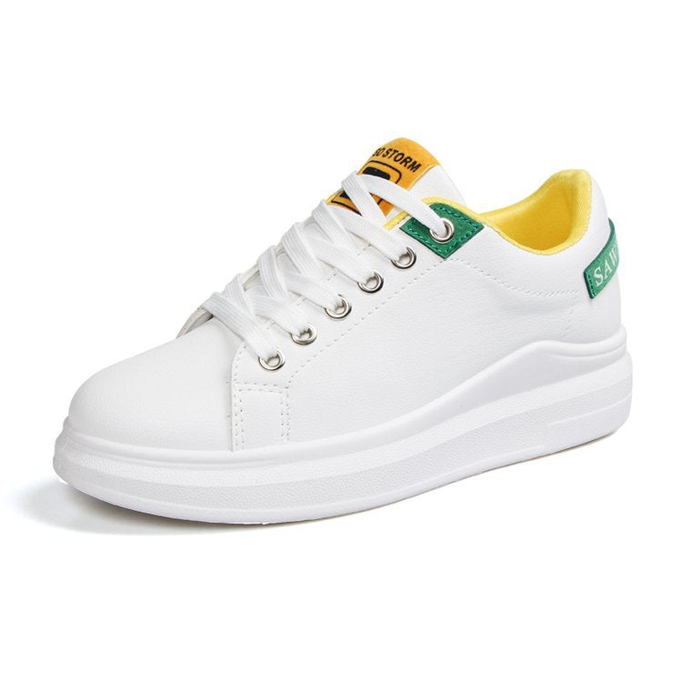 Shoes women's 2025 trendy shoes new casual spring and autumn white shoes summer student chic street shooting single shoes breathable white shoes