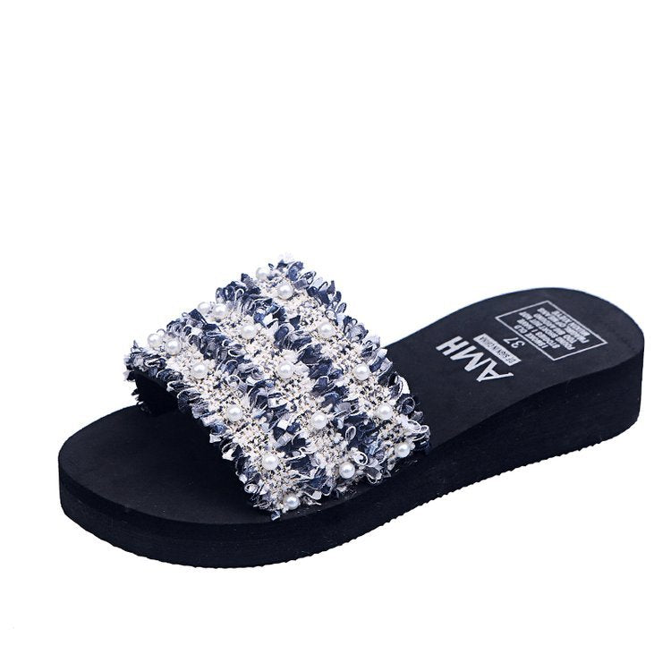 European style women's summer fashion slides - new 2024 flat beach sandals - thong sandals - women's slides
