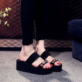 2025 high heel platform slide sandals - women's fashionable thick-soled outdoor sandals, trendy beach shoes