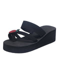 Women's outerwear sandals & slippers - 2024 summer new arrivals: high-heeled slip-on wedge sandals, rhinestone pineapple open-toe sandals - dropshipping available