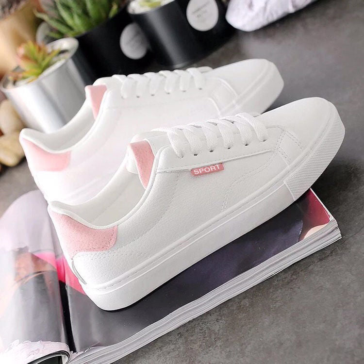 Little white shoes women's 2020 spring new Korean version low-top flat baseplate shoes casual autumn student women's shoes sports white shoes