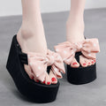 11cm flip-flops polka dot bow korean style pink