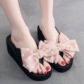 3cm flip-flops polka dot bow korean style pink