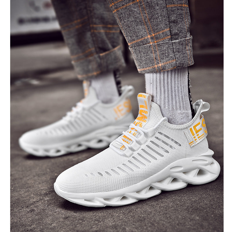 Cross-border summer new men's coconut shoes breathable fly-woven mesh shoes twist sole hollow travel shoes sports men's shoes