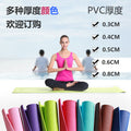 Custom pvc yoga mat - 3mm patterned, shock-absorbing, thickened fitness training mat for women - non-slip, comfortable yoga mat