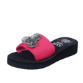 Factory direct: women's chunky platform sandals - gold metallic roman style, european & american plus size flat slides