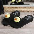 2024 new women's open-toe slippers - outdoor wear, platform, cartoon design, flat heel, soft sole, thong sandals - dropshipping available