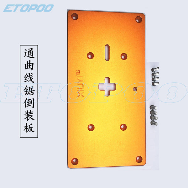 HUOTO Electric Curve Saw Aluminum Alloy Flip Panel, Woodworking Multifunctional Hand Chainsaw, Woodworking Tools
