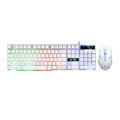 Limei gtx300 illuminated keyboard and mouse combo - usb keyboard, usb mouse, gaming kit with colorful backlighting for internet cafes