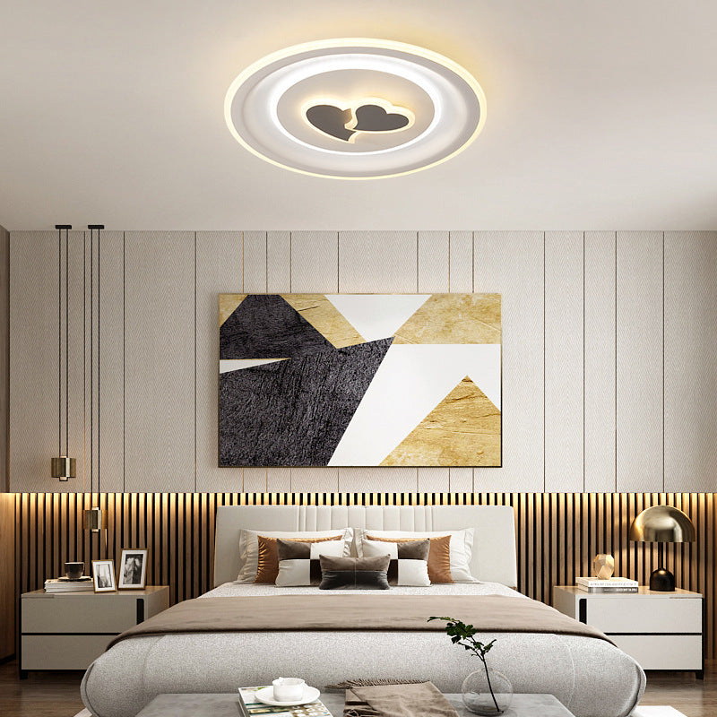 LED ceiling light modern simple living room lighting 2025 new atmospheric rectangular bedroom light package ultra-thin
