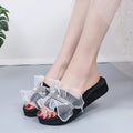 2024 new summer trendy women's slides - korean style fashionable rhinestone wedge heel lace-up sandals - dropshipping available