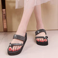 Export cross-border women's shoes bohemia rhinestone slippers women's flatsoutwear open toe sandals women's shoes ladies