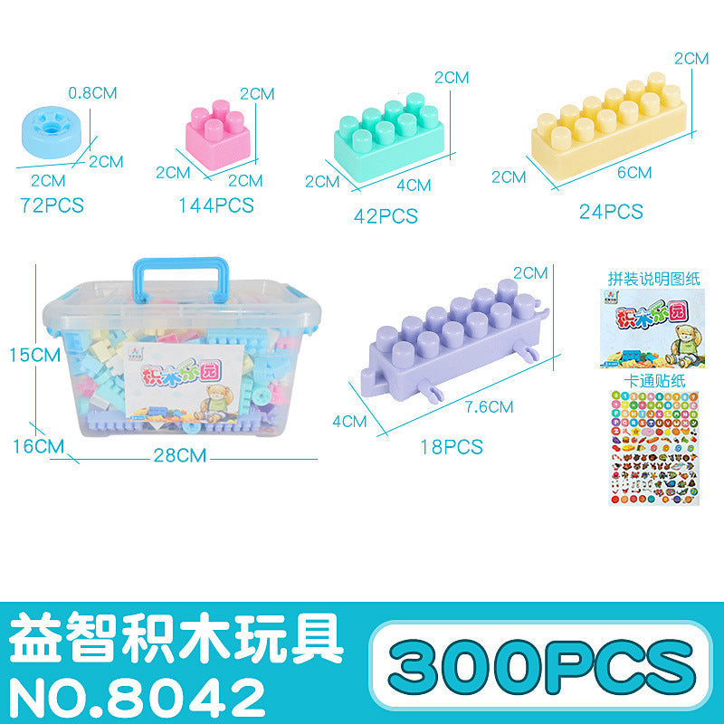 Hot sale, children's assembly of plastic large particles building block creative enlightenment children's early education educational DIY toys, spot