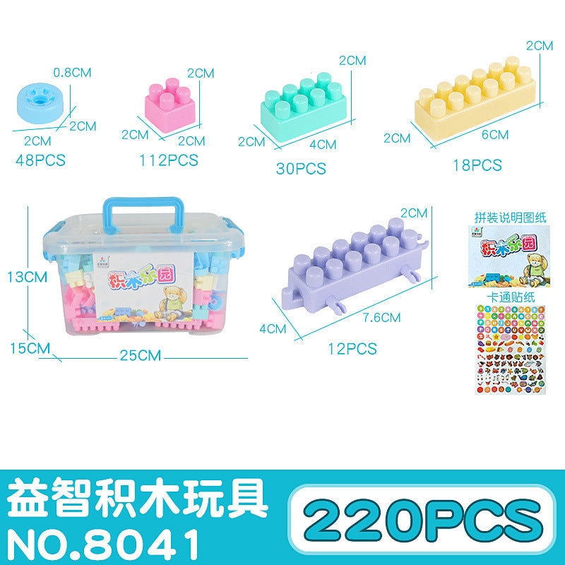 Hot sale, children's assembly of plastic large particles building block creative enlightenment children's early education educational DIY toys, spot