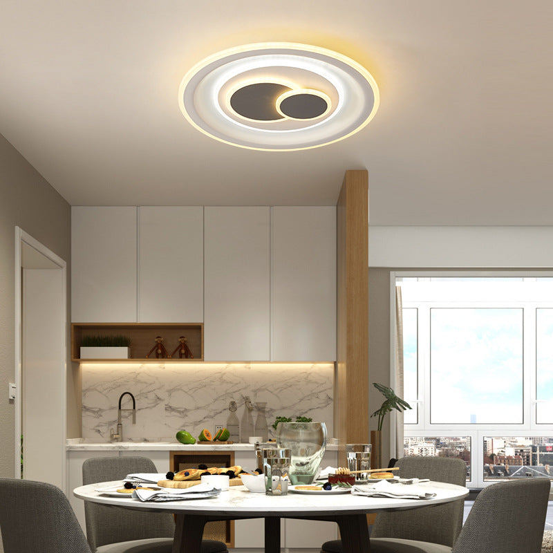 Ceiling light led modern Nordic new atmospheric rectangular bedroom lighting whole house package ultra-thin living room lighting