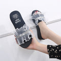 2024 new summer trendy women's slides - korean style fashionable rhinestone wedge heel lace-up sandals - dropshipping available