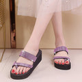 Export cross-border women's shoes bohemia rhinestone slippers women's flatsoutwear open toe sandals women's shoes ladies