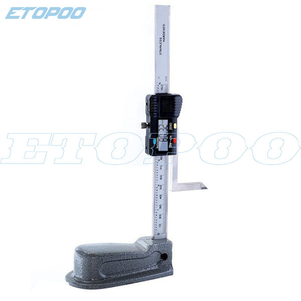 HUOTO digital altimeter ruler woodworking table saw height gauge 0-150mm carbide scribing ruler altimeter