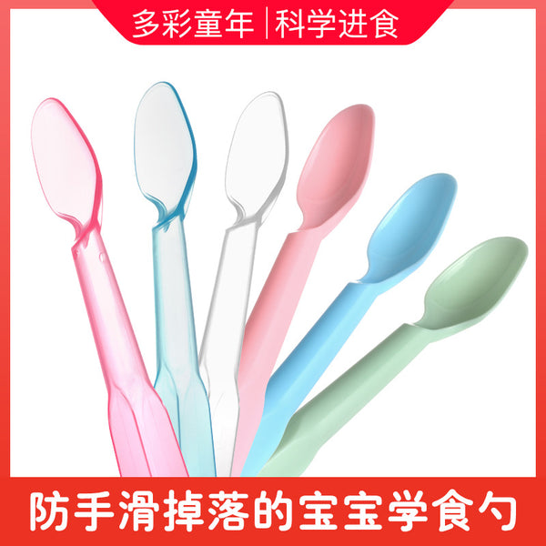 Disposable spoon wholesale children's ice cream spoon plastic spoon environmentally friendly PP material fruit spoon feeding spoon