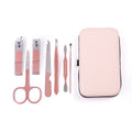 Rose gold stainless steel nail clipper set - complete 18-piece manicure & pedicure tool kit - nail clippers & more