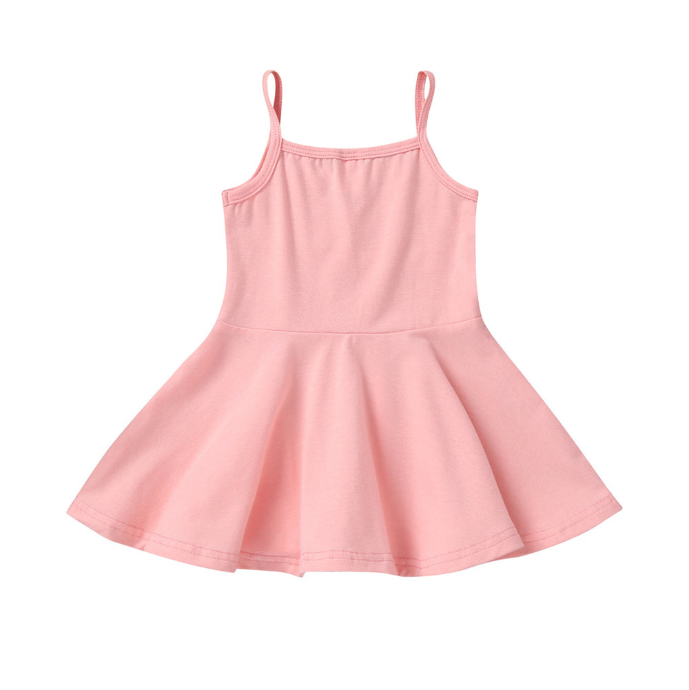 Export knitting small and medium children new arrival princess pure cotton suspender pure colordress