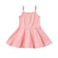 Export knitting small and medium children new arrival princess pure cotton suspender pure colordress