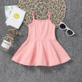 Export knitting small and medium children new arrival princess pure cotton suspender pure colordress