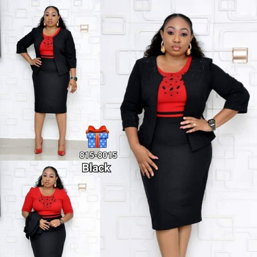 supply of african women's clothing    two-piece set hot stamping printing small suit dress