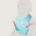 Baohui manufacturer baby eating bib kids silicone saliva pocket oem odm oem export