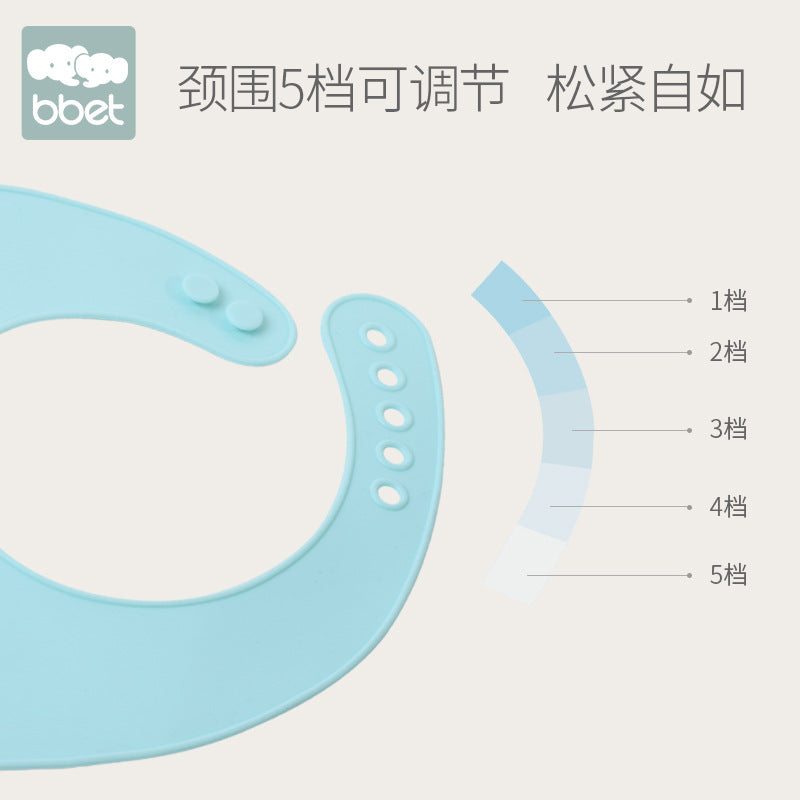 Baohui manufacturer baby eating bib kids silicone saliva pocket oem odm oem export