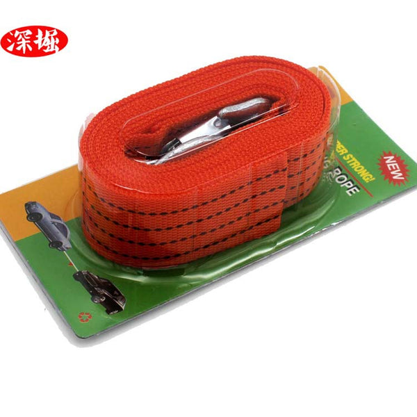 Wholesale 4 meters 3 tons trailer rope, emergency traction rope, rescue truck trailer rope, high-density nylon material belt hook tow