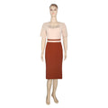 supply of african women's clothing    two-piece set hot stamping printing small suit dress