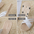 2024 summer new korean style versatile trendy slippers, popular flat bottom one-shoe-two-wear non-slip beach roman sandals for women