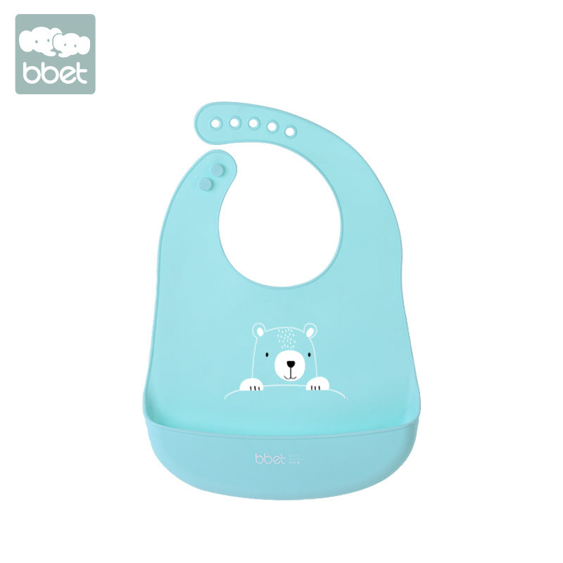 Baohui manufacturer baby eating bib kids silicone saliva pocket oem odm oem export