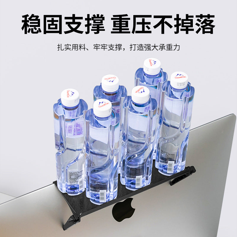 No punching computer monitor rack desktop plastic storage rack home TV set-top box router bracket