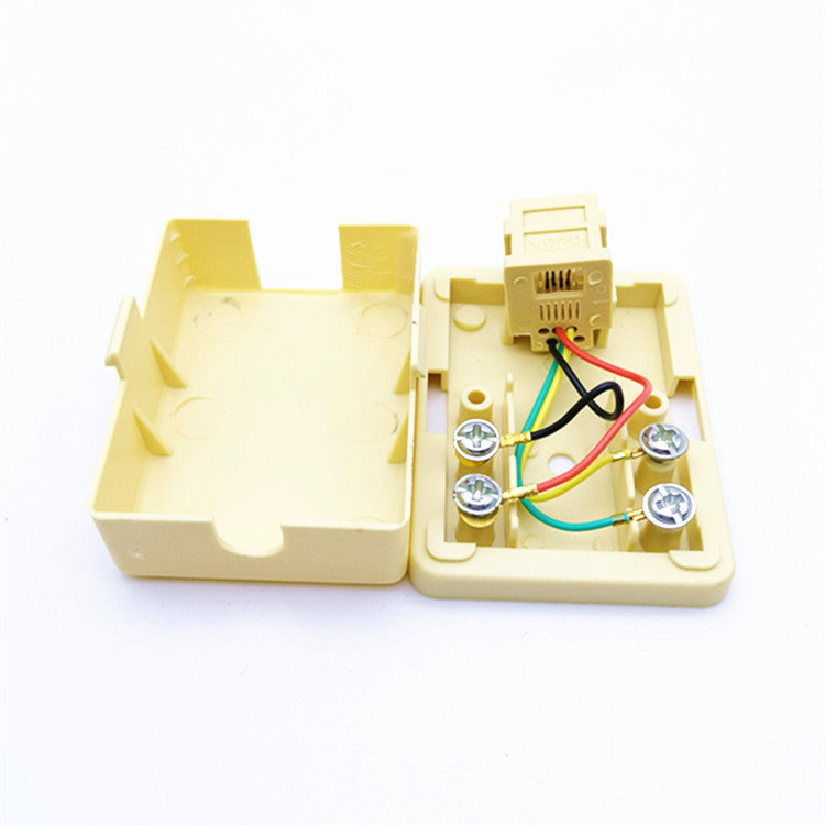 Factory direct sales telephone junction box, one point 1 telephone line junction box, single hole telephone line junction box 1 connection 1 plug