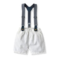 European and american style summer kids' clothing: star print short-sleeve overalls and shorts gentleman set wholesale baby set