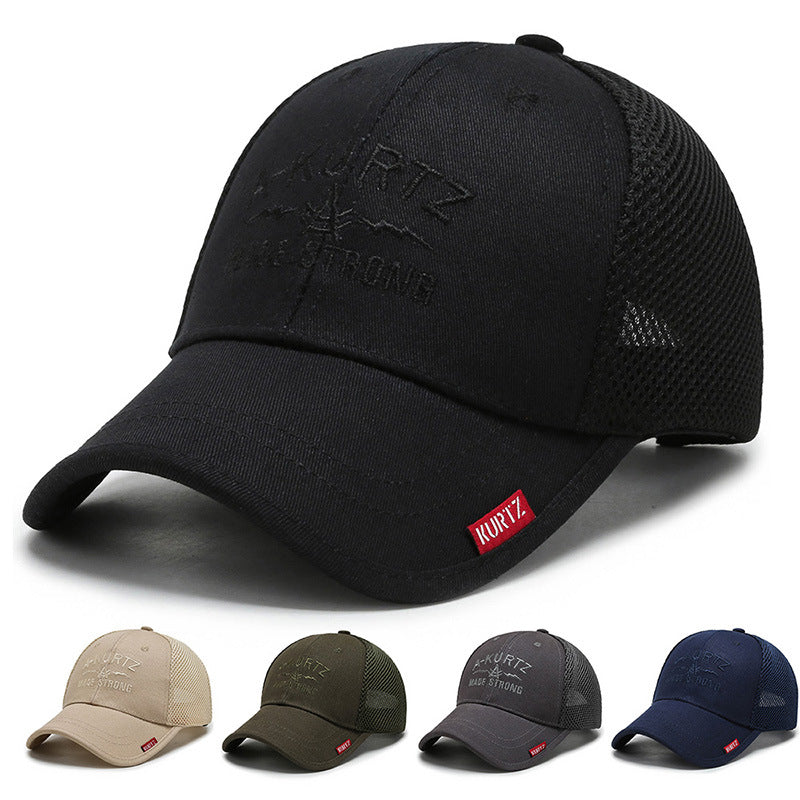 Baseball Cap Outdoor Shade Sunscreen Cap Mesh Baseball Cap Fashion Versatile Breathable Sports Hat Cap Wholesale