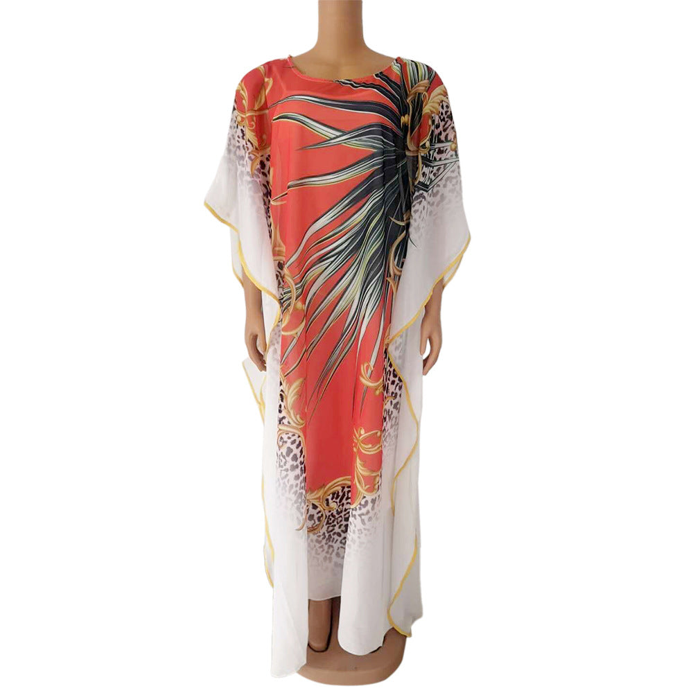 sourcing: african plus-size women's clothing -  &  - printed pullover loose-fit dresses - dropshipping available