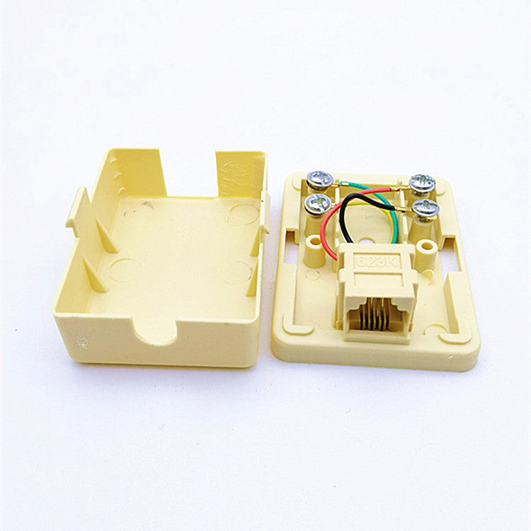 Factory direct sales telephone junction box, one point 1 telephone line junction box, single hole telephone line junction box 1 connection 1 plug