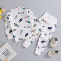 Wholesale high-waisted baby thermal underwear sets, newborn bodysuits, 0-3 years old kids' clothes, boys' and girls' long johns