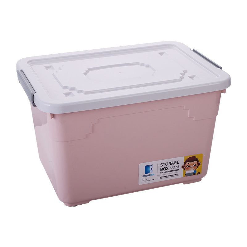 Organize storage box Large plastic children's toy storage box Desktop Japanese multi-functional clothes Moisture-proof storage box