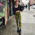 Amazon  hot-selling plaid casual pants for women - high-stretch, high-waisted leggings - cross-border women's fashion - european and american style pants