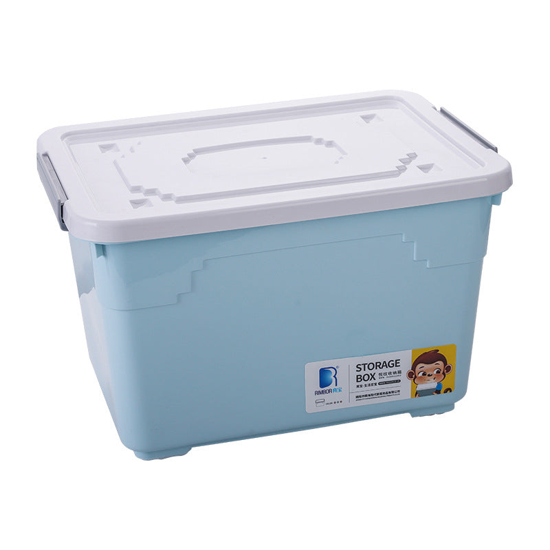 Organize storage box Large plastic children's toy storage box Desktop Japanese multi-functional clothes Moisture-proof storage box