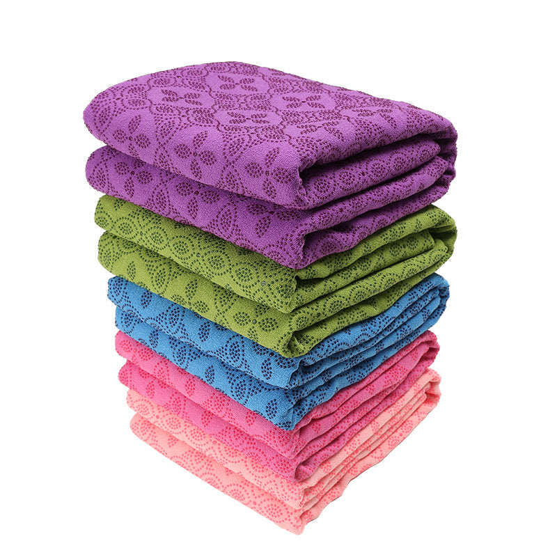 Wholesale yoga mat towels: sweat-absorbent, non-slip, professional, portable, machine washable, ultra-thin sports yoga mat towel blanket
