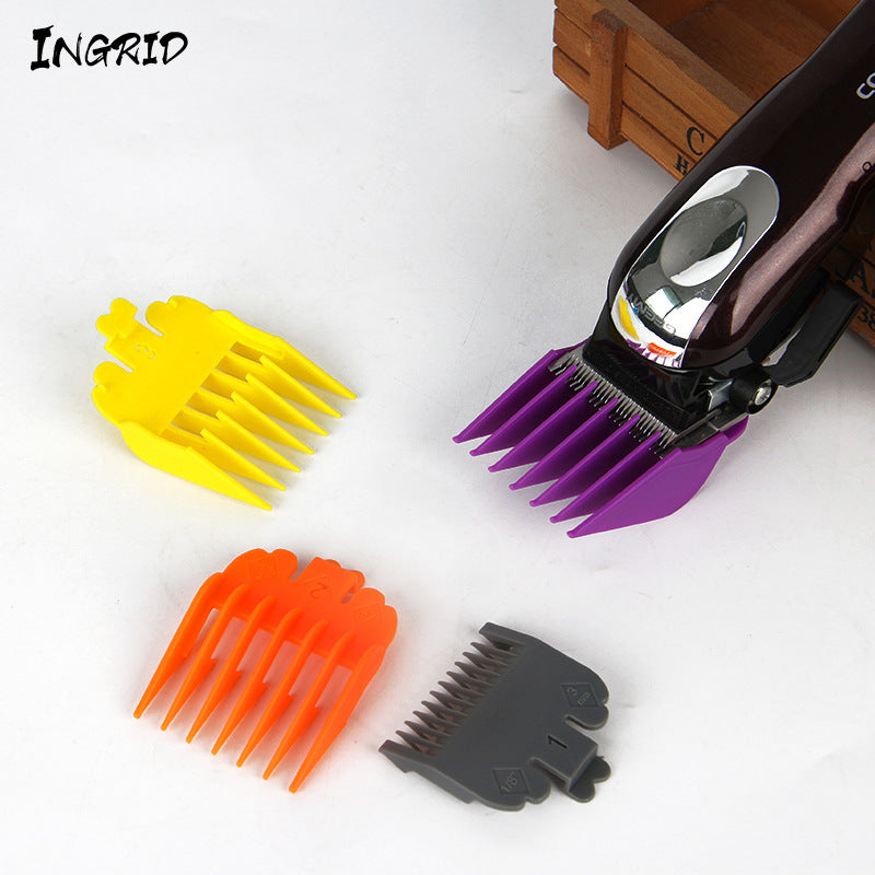 Hair salon push and cut universal caliper limit comb with storage box color 8-piece set of teeth positioning comb electric push aid