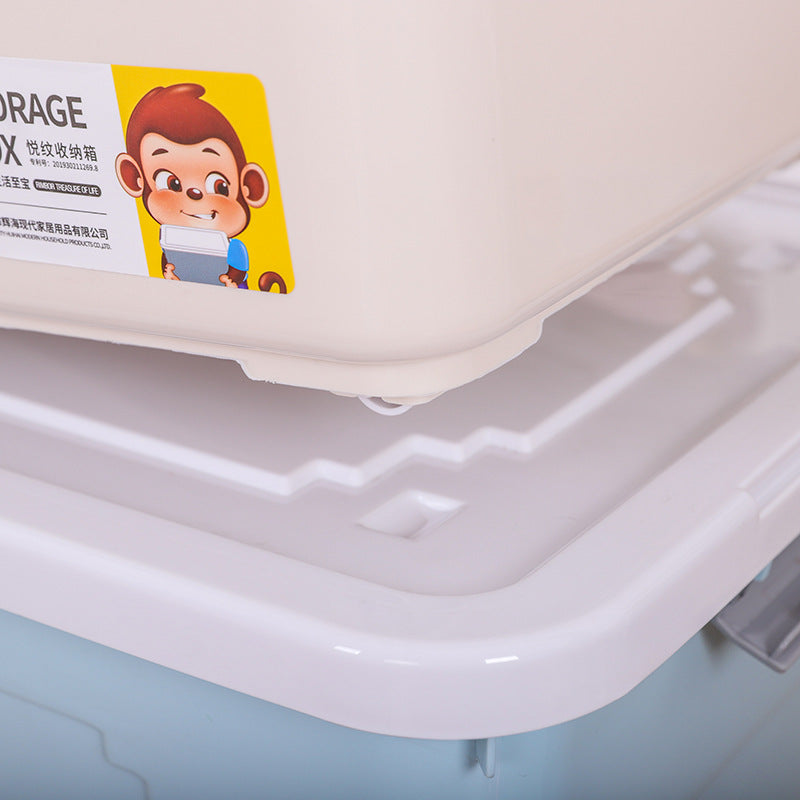 Organize storage box Large plastic children's toy storage box Desktop Japanese multi-functional clothes Moisture-proof storage box